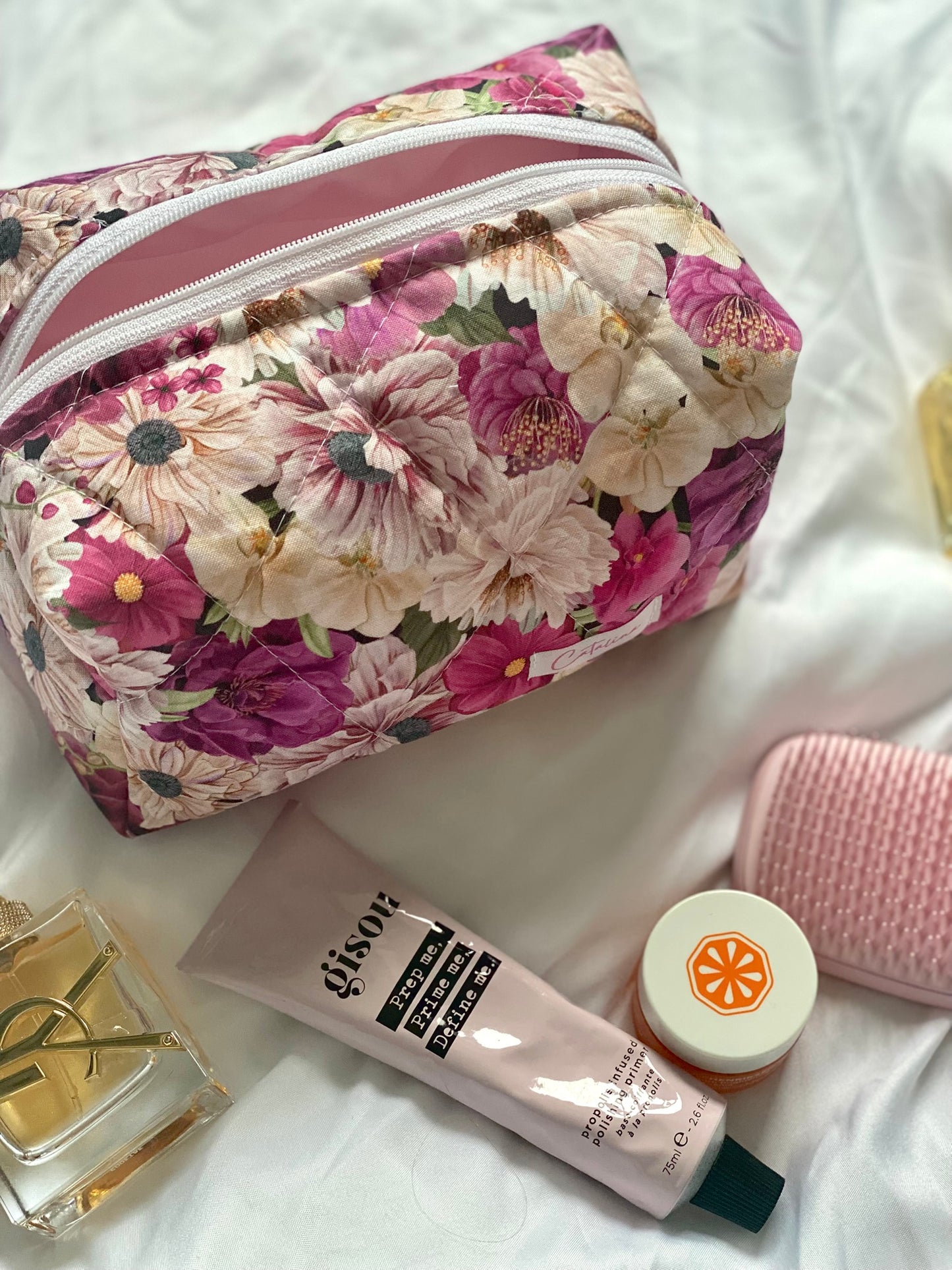 Everessence Floral Makeup Bag