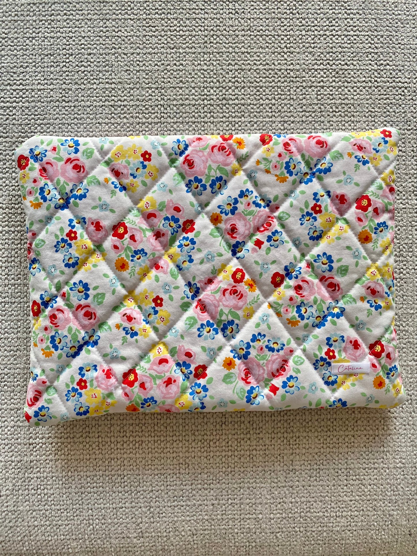Vibrant Floral Laptop Bag