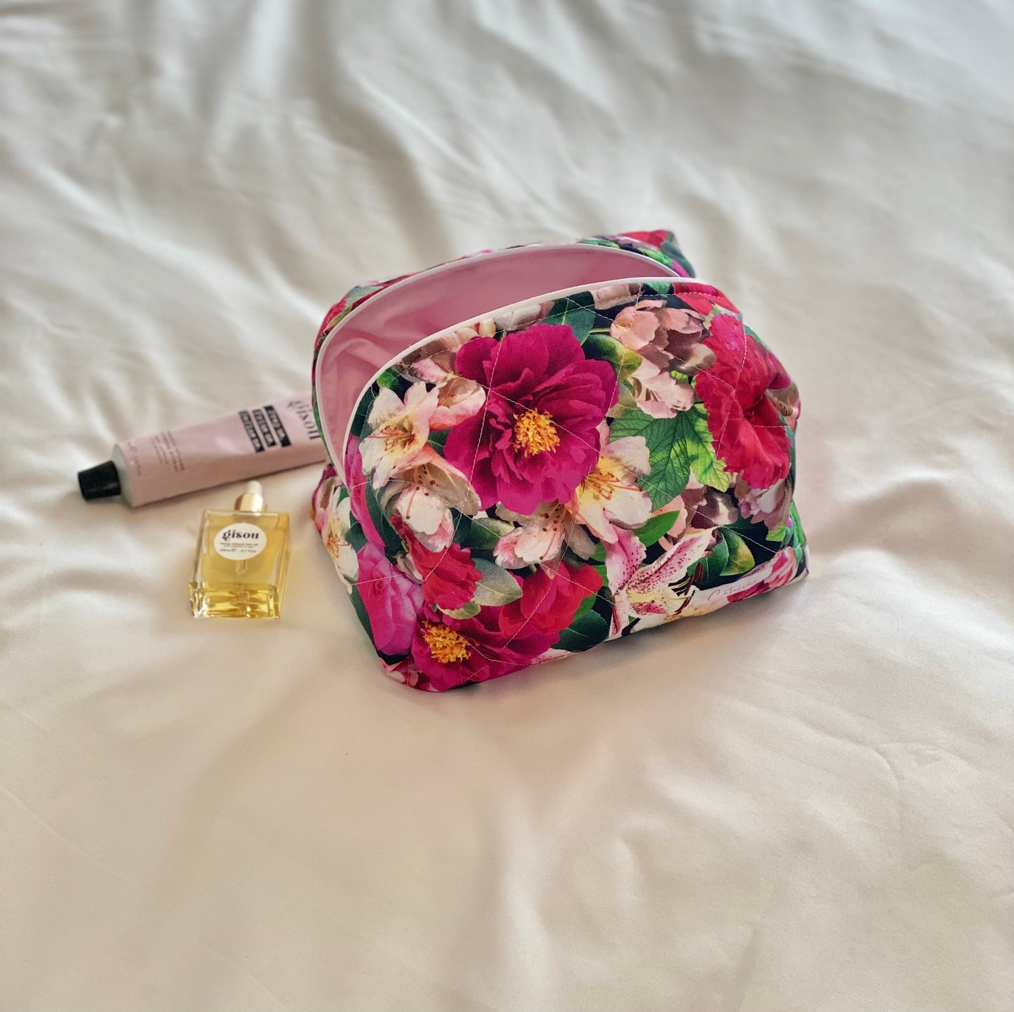 Tropical Floral Beauty Bag