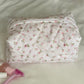 Soft Floral Beauty Bag